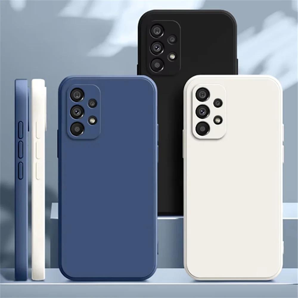 Luxury Liquid Silicone Phone Case For Samsung A13 A14 A15 A21S A25 A31 A32 A33 A34 A35 A36 A41 A42 A50 A51 A52 Back Cover