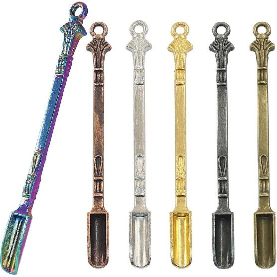 HARSKIYER 4 шт. Мини-ложки, Цветные металлические крошечные лопатки для специй, рукоделия и косметики, Компактные 3-дюймовые миниатюрные лопатки, Идеальные для кухонных банок, 6 Pcs of 6 Colors