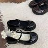 Japanese Mary Jane Small Leather Shoes Female Sweet Girl Cute Round Head Small Leather Shoes Thick Sole Height Small Women's Single Shoes