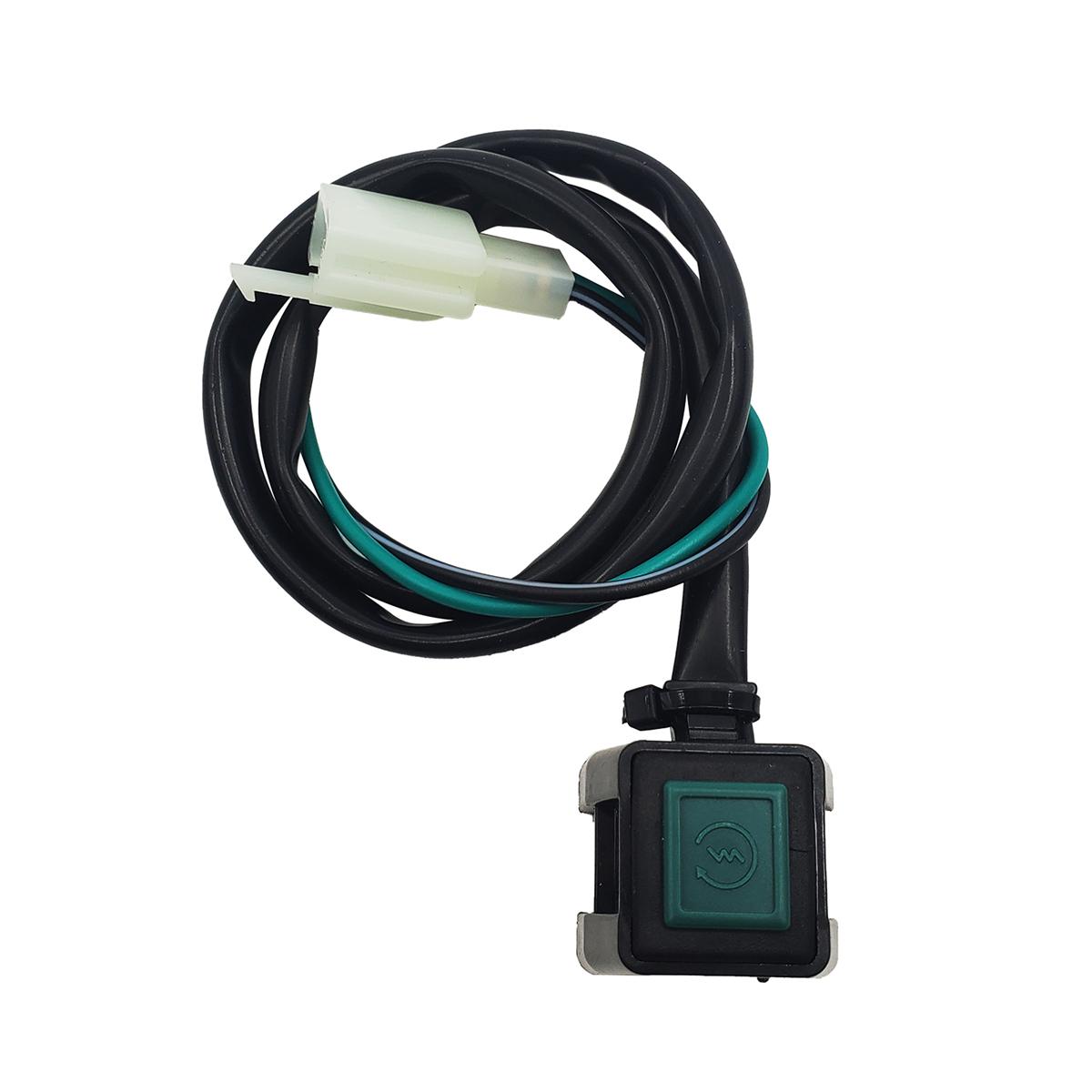 

Мотоциклетная квадратная кнопка включения/выключения стартера двигателя, руль зажигания для мотоцикла KTM YAMAHA HONDA, универсальный зелёный