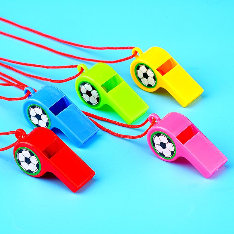 

Smiley Face Referee Whistle Toy – Small Plastic World Cup-Themed Gift for Children Small Plastic Whistle