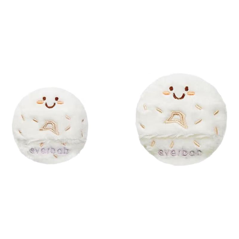 EverBeb Bagel Velvet Loose Powder Puff 2 Count