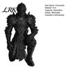 Knight Statue Decor 3D Printed Kneeling Statue, Medieval Armored Figurine, Creative Micro Landscape Desktop Warrior Sculpture for Home Office