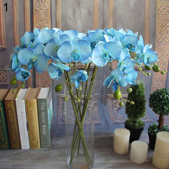Artificial Butterfly Orchid Silk Flower Home Wedding Decor Phalaenopsis Bouquet