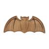 Solid Wood Trinket Dish Bat-Shaped Wooden Serving Tray, Halloween Theme Snack Dessert Platter, Gothic Jewelry Storage Decorative Plate for And