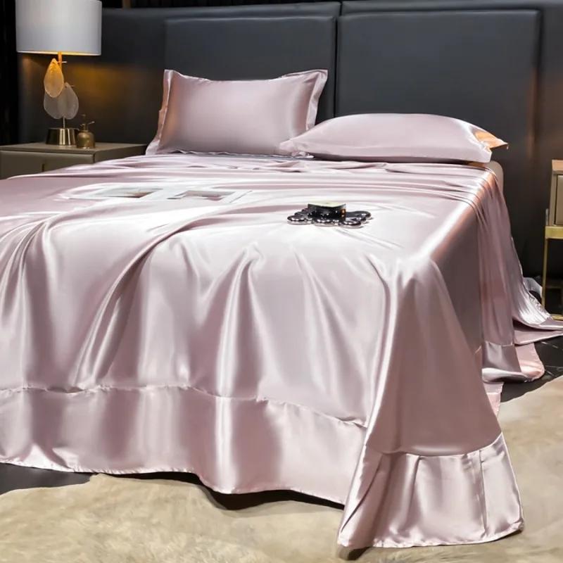 2025 New Summer High-end Silky Smooth Sleeping Naked Silk Quilt, Ice Silk Leopard Print Washed Silk Zebra Printed Tencel Sheet