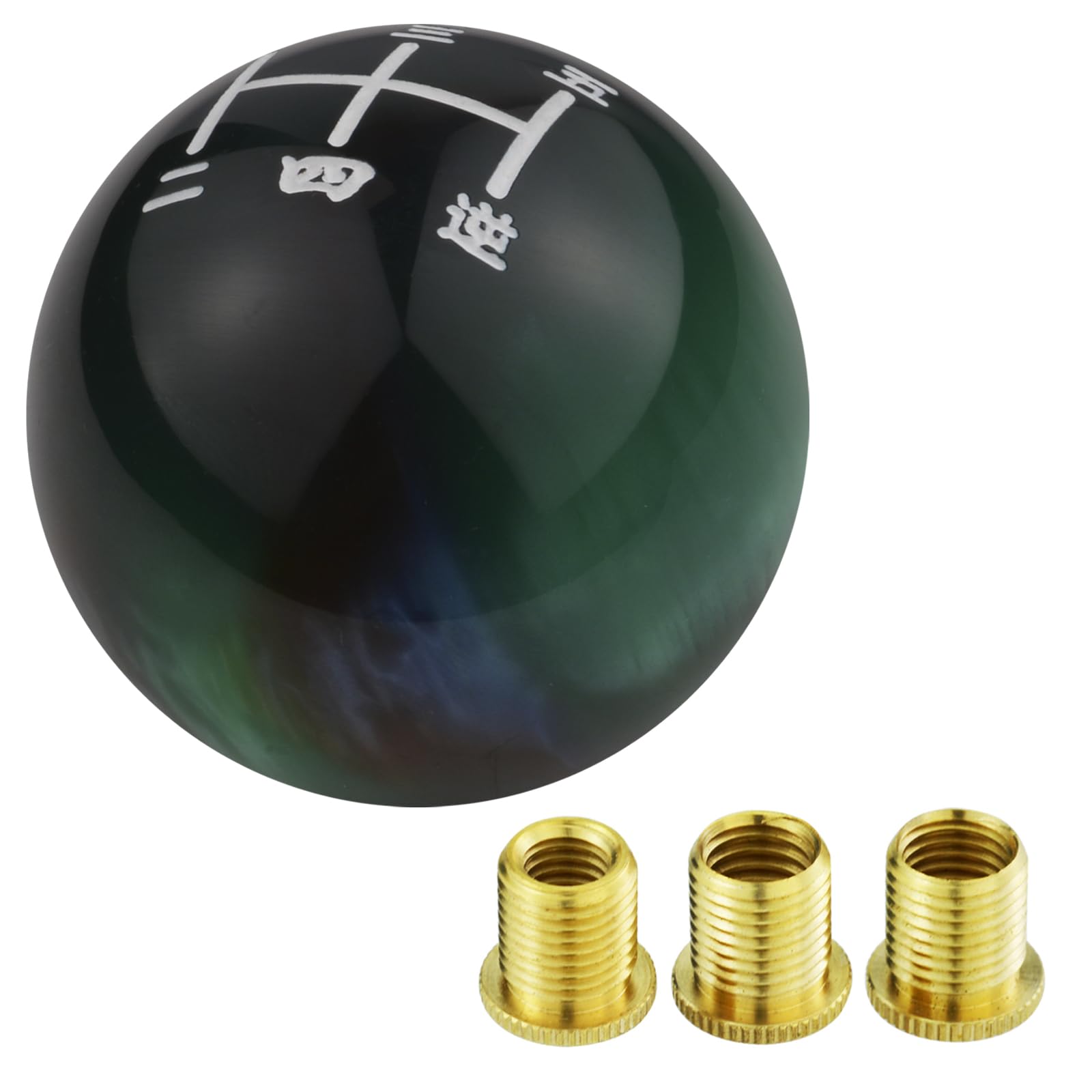 

Arenbel Shift Green with Blue and Brown Auto Part 5-Speed Lever, 5cm, Resin, Shades, зелёный