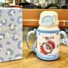 Cartoon Kids Thermos Cup with Sleeve, 316 Stainless Steel, Anti-Fall Straw, Portable & Cute for Students