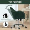 Snow Flannel Office Chair - Dark Green