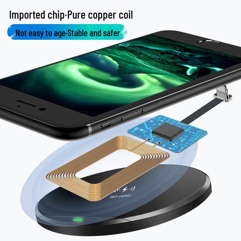 Fast Charging Wireless Receiver Sticker for Android/Apple Type-C Devices