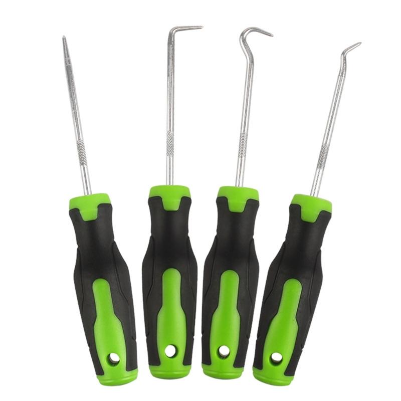 4Pcs Auto Vehicle Removal Pick Hook Set Auto Oil Seal Screwdrivers Gasket Puller Remover O Rings Seal Disassembly Tool