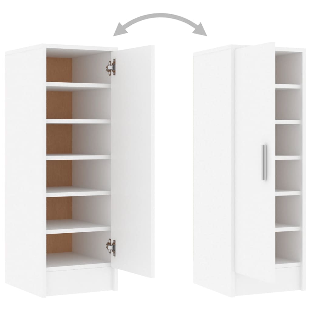 Schuhschrank Mit Tür Im Eingangsbereich, 6-stöckiger Stauschrank, Eckschrank Im Wohnzimmer, 31,5 X 35 X 92 Cm