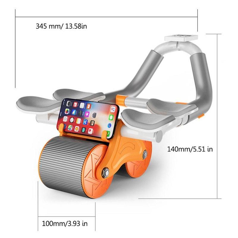 Männer Frauen Stabiles und sicheres gesundes Fitness-Radtraining mit Ellenbogenstütze Abnehmen Bauchrollerrad mit Matte