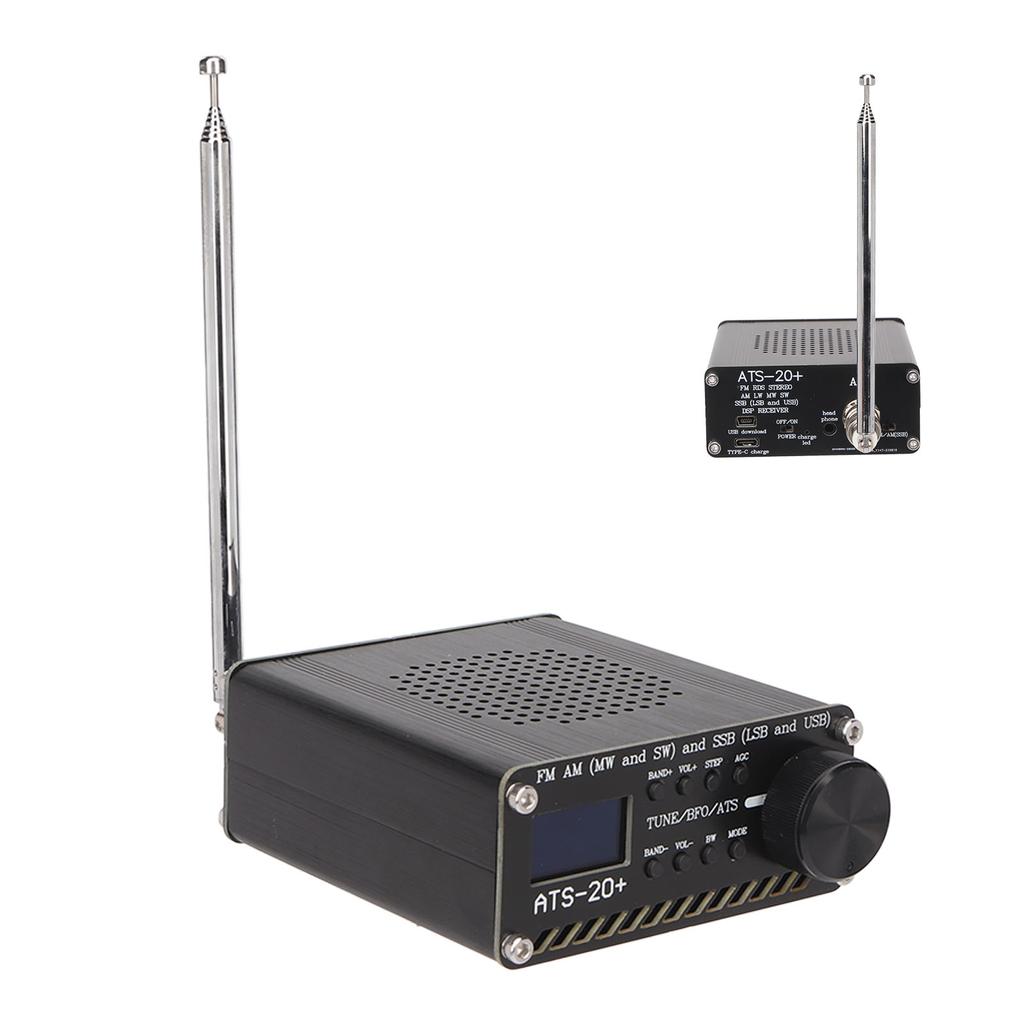 World Band Digital Receiver Radio Receiver ATS 20+  Digital Demodulation Technology Easy To Read for Home for Kitchen