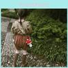 Cute Mini Handwoven Children's Bag With Stylish Mushroom Design For Girls