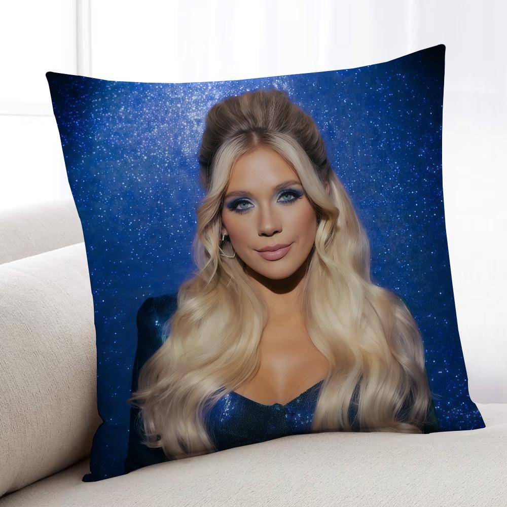 Singer M-Megan M-Moroney Am I Okay cushion cover Home Bedding Sofa living Room pillowcase Simple Soft Skin Cushion Cover