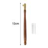 Tambour Hook Embroidery Beading Tools Set 0.7mm/1.0mm/1.2mm Sequin Beads Set Wooden Handle Tambour Beading for Sewing Knitting