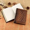 Love Gospel Faux Leather Embossed Notebook with Gold Edges - Ultra-Thick European Retro Design