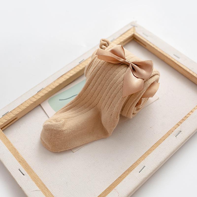 

Детский колготки с открытой промежностью и боди набор для весны и осени XS (40cm) - 6-12 months абрикосовый