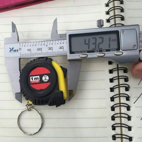 PULABO Retractable Ruler Tape Measure Tool Keychain Mini Pocket Size Metric 1 Meter Measuring Tape Practical