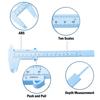 0-150mm Vernier Calipers Double Rule Scale Plastic Ruler For Jewelry Measurement School Student Measuring Tools Hand Tool
