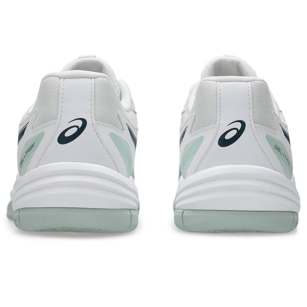 Asics 4 Indoor Sports Size 102 2E GEL-TASK Shoes, 1071A103, Men's, (White/Tranquil Teal), 27.0 Cm,