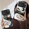 Schneebirge-Cluster Für iPhone 17 Pro Max 16 E 15 Plus 14 Pro 13 12mini 11 Air XS Max 5 6 7 8Plus SE Schwarze Glas-Handyhülle