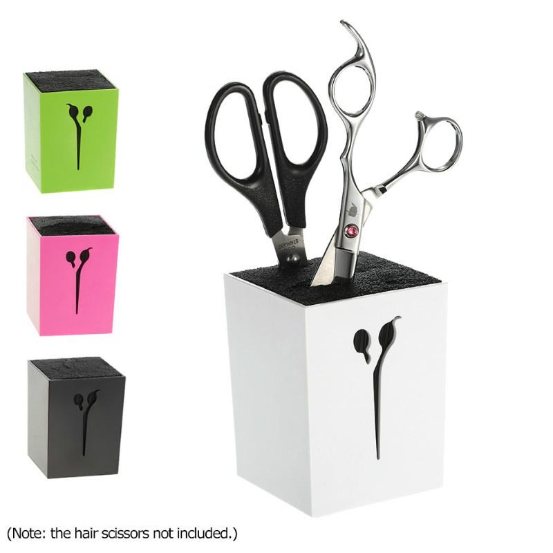 

Профессиональный держатель для парикмахерских ножниц для домашнего хранения, чехол-подставка, ящик для хранения, заколки для волос, органайзер для расчески, держатель для ножниц чёрный