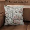 2D Floral Embroidered Pattern Decorative Cushion Covers Pattern Cushion Cover Suitable For Sofa Bedroom Car Pillow Cover