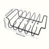 1PC Non-Stick BBQ Rib Rack Stand Barbecue Steaks Racks Beef Ribs Grill Black for Gas Smoker BBQ Tools