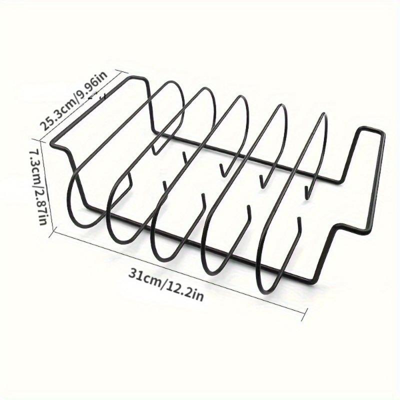 1PC Non-Stick BBQ Rib Rack Stand Barbecue Steaks Racks Beef Ribs Grill Black for Gas Smoker BBQ Tools