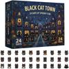 Halloween Advent Calendar Acrylic Countdown Decoration for Holiday Table Shelf Mantel Display