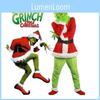 Halloween And Christmas Grinch Stole Christ Cosplay Costume Accessory Set For Party Wear