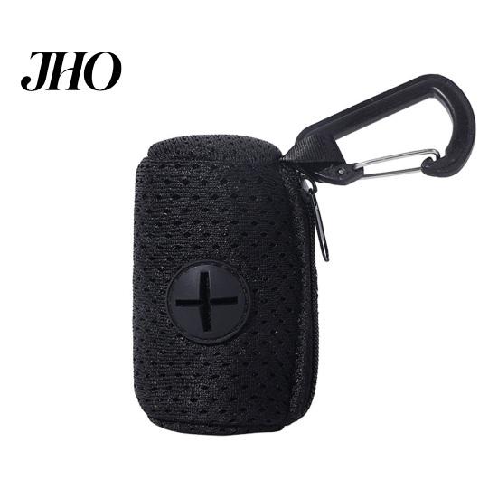 Durable Poop Bag Holder Pet Waste Dispenser Zipper Closing Crossed Drawers with Hanging Easy to Extract Garbage Bags Hook Trendy Convenient Dog Pickup
