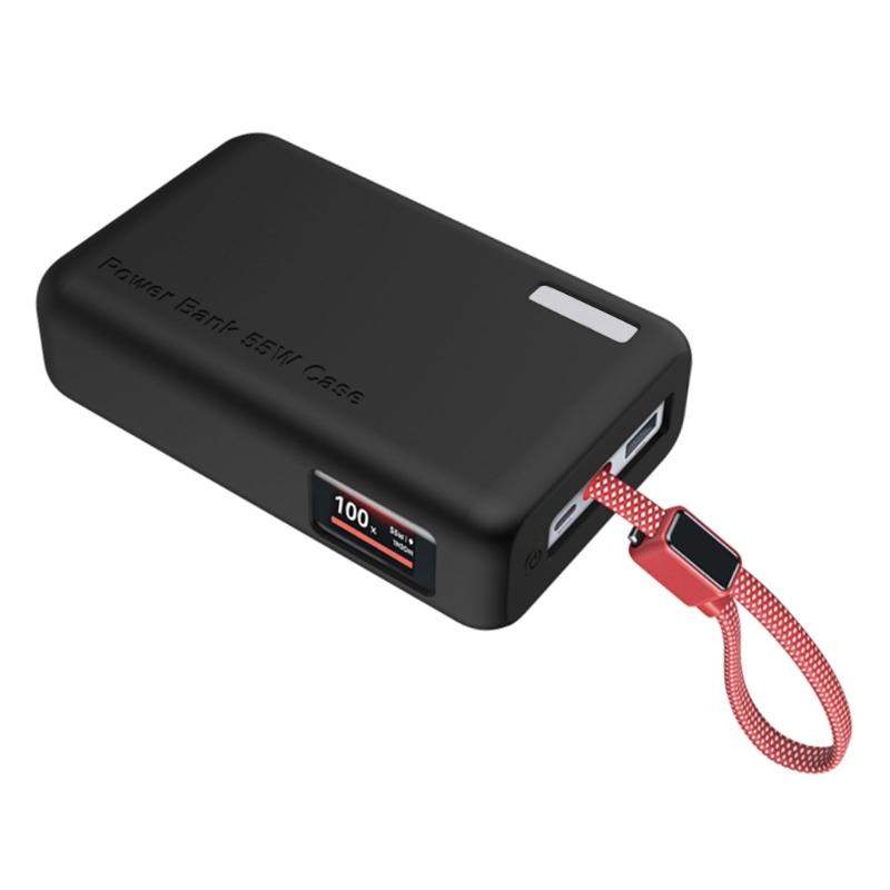 Reise Powerbank Schutzhülle für 20000mAh 55W PB545 Powerbank, Silikonhülle mit einfachem Portzugang Design