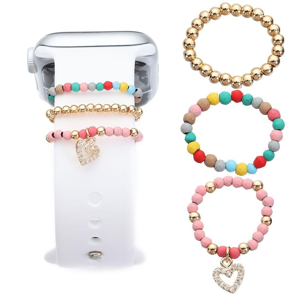 

Metal Strap Decorative Ring Jewelry Fashion Bracelet Decoration Diamond Charms Ornament for Apple Watch Band
