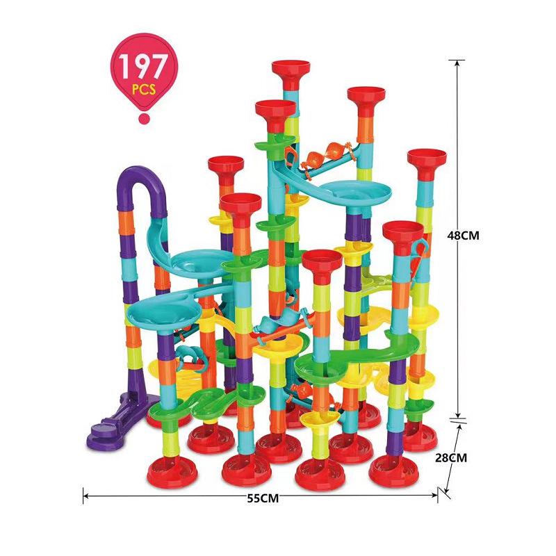 Early Childhood Maze Ball Track & Building Blocks Toy Set