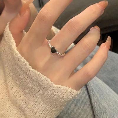 Diamond Set With Zirconia Ring Wedding Banquet Bridal Handmade Gift