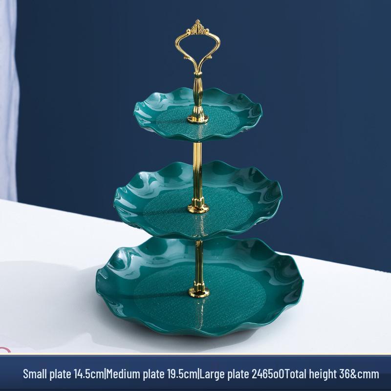 

Трехъярусная разборная подставка для фруктов и закусок в европейском стиле