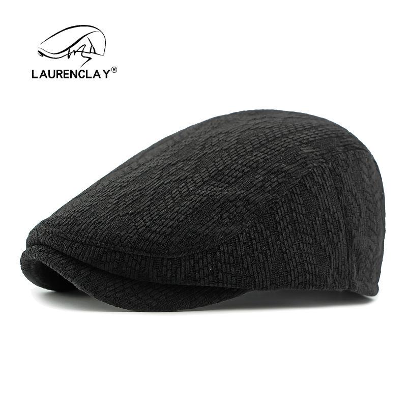 Korean Version of Fashion Knitted Hat Women's Autumn Winter Beret British Retro Literary Cap Casual Forward Hat Men