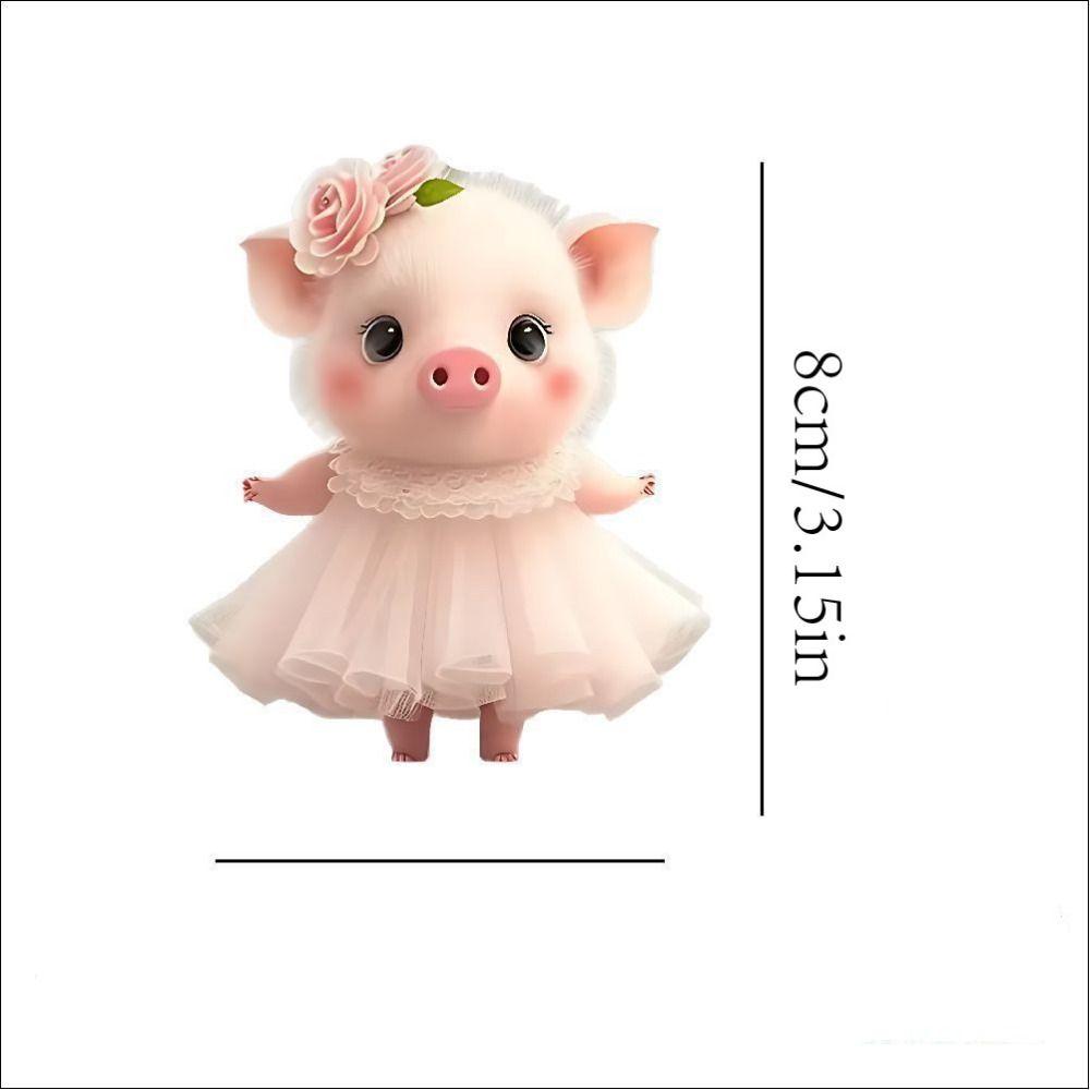 Acrylic Key Chain Pendant 2D Car Interior Pendant Bag Accessory Piglet Key Chain  Home Decoration