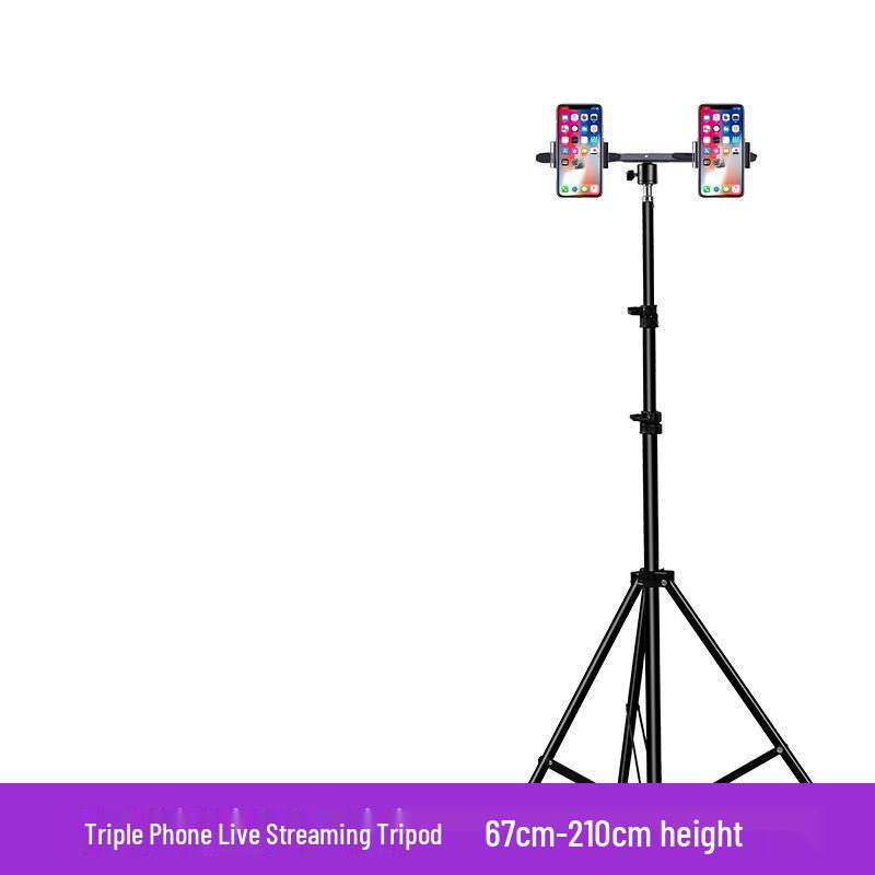 Outdoor Mobile Phone Streaming Tripod with Fill Light & Selfie Function