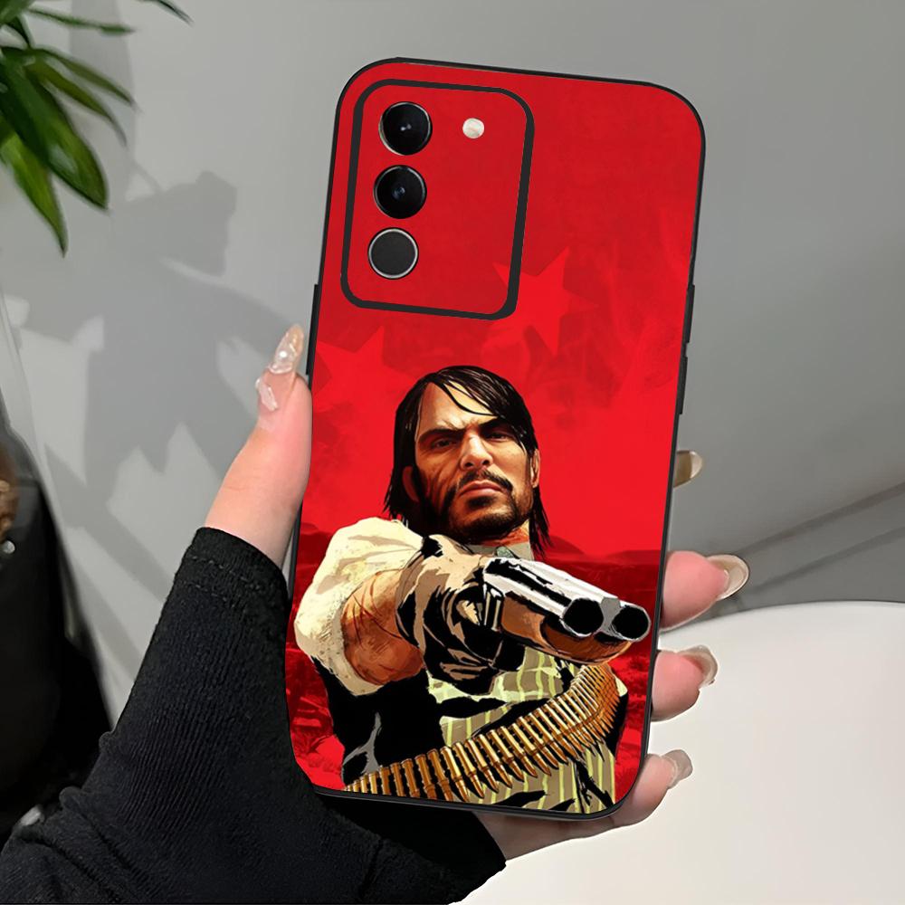 

Hot Game R-Red D-Dead Phone Case Black Soft For Samsung S25 S24 Ultra 23 Fe 22 Plus Galaxy A54 A55 A16 A13 A24 A15 A25 Samsung S24
