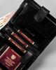 Carbon Leather Card Wallet - Peterson