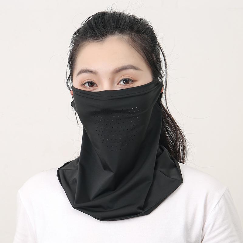 Mască de protecție solară de vară pentru gât, protecție UV, acoperire pentru față, protecție solară pentru față, exterior, confortabilă, culoare uni, pălării de protecție solară pentru ciclism