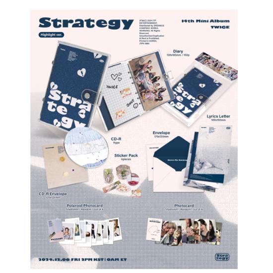 TWICE - Mini 14th [STRATEGY] (Highlight Ver.)  Release Date: 2024.12.06
