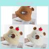 Capybara Apple Cartoon Sun Hat With Adjustable Brim For Summer Beach Leisure Girls