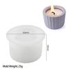 Concrete Stripe Candle Jar Silicone Mold Simplicity Wave Storage Tank Ornament Cement Plaster Flowerpot Resin Molds Home Decor