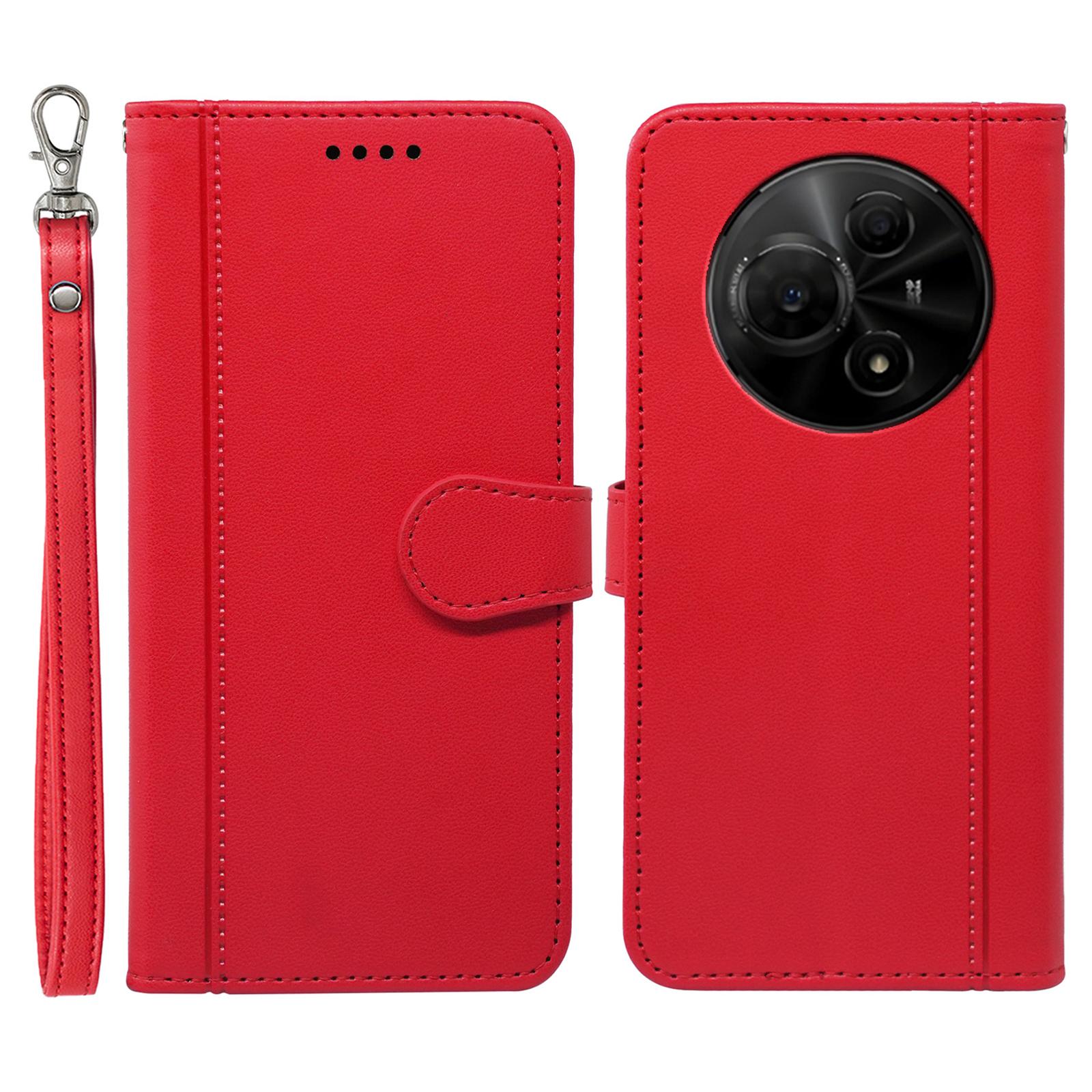 

For TCL 60 NxtPaper 4G Wallet Case Magnetic Snap Leather Phone Cover with Strap F