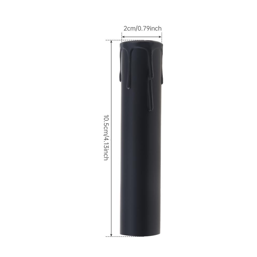 Copertura Portalampada E12 4 Pollici Base Candelabro Manicotti per Candela in Plastica per Lampadario